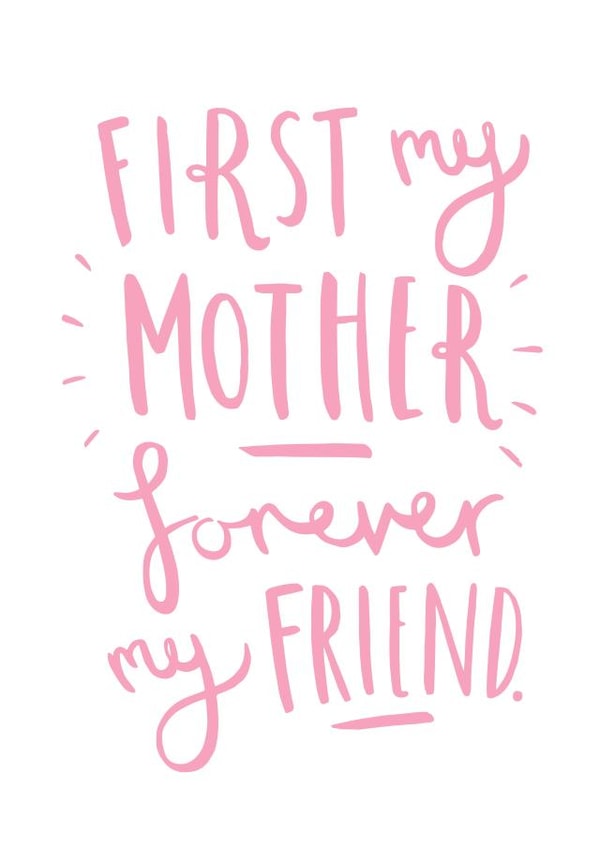 mum pink Birthday Card 10182 created by Old English Company