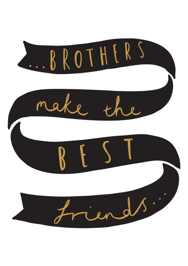bro brother Birthday Card 10185 created by Old English Company