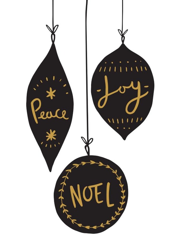 noel peace Christmas Card 10186 created by Old English Company