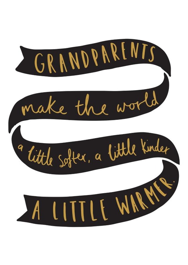 granny nanny Just because Card 10187 created by Old English Company