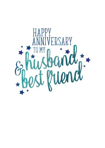 Happy Anniversary To My Husband Cards