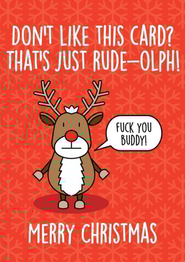 xmas rudolph Christmas Card 8526 created by Thirty Mussels