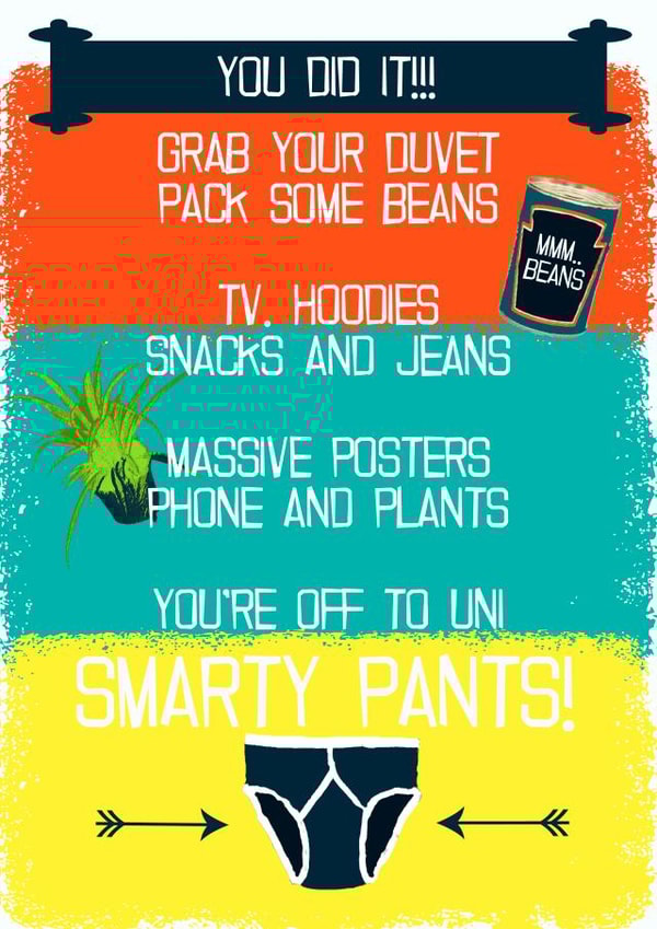 uni student Good Luck Card 7168 created by Giddy Kipper