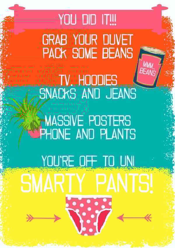 pink girl Good Luck Card 7169 created by Giddy Kipper