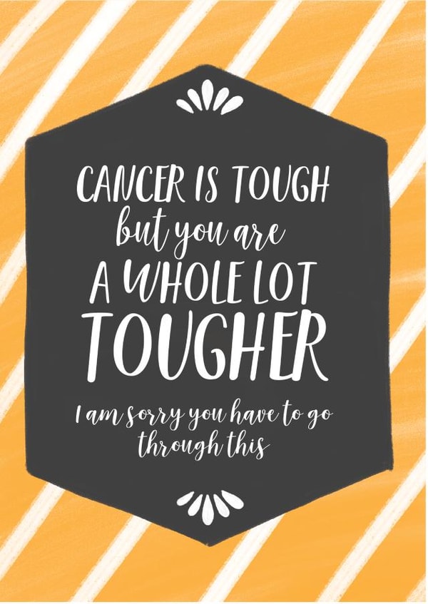 cancer sorry Thinking of you Card 11304 created by PAPR Boutique