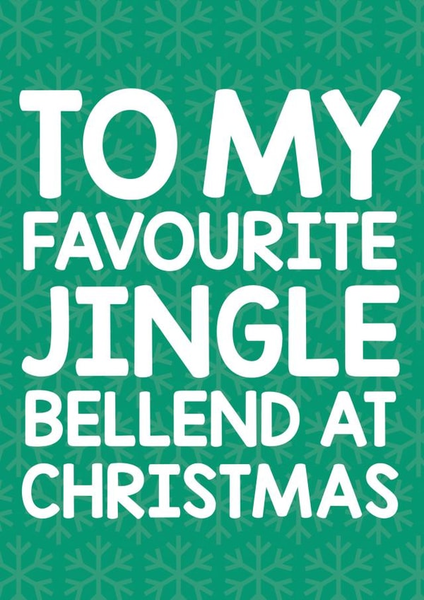 Funny jingle Christmas card card