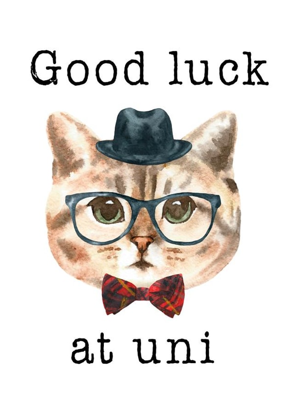 uni university Good Luck Card 10867 created by Emma M. Ezzie