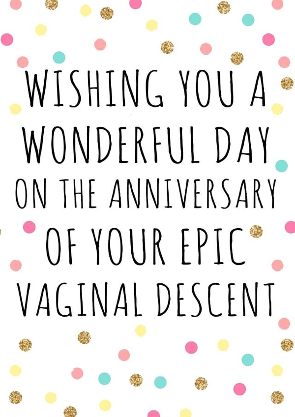 funny vagina Birthday Card 25952 created by Happy Little Vegemite