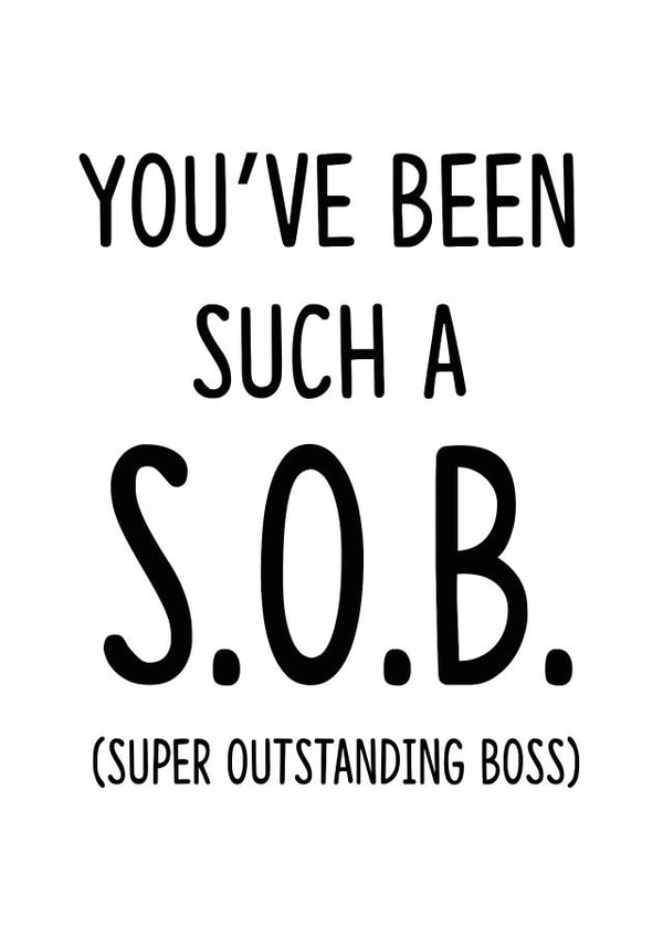 boss leaving Leaving Card 9339 created by Peabody Studio