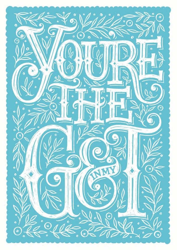 gin love Anniversary Card 33834 created by Alexandra Snowdon