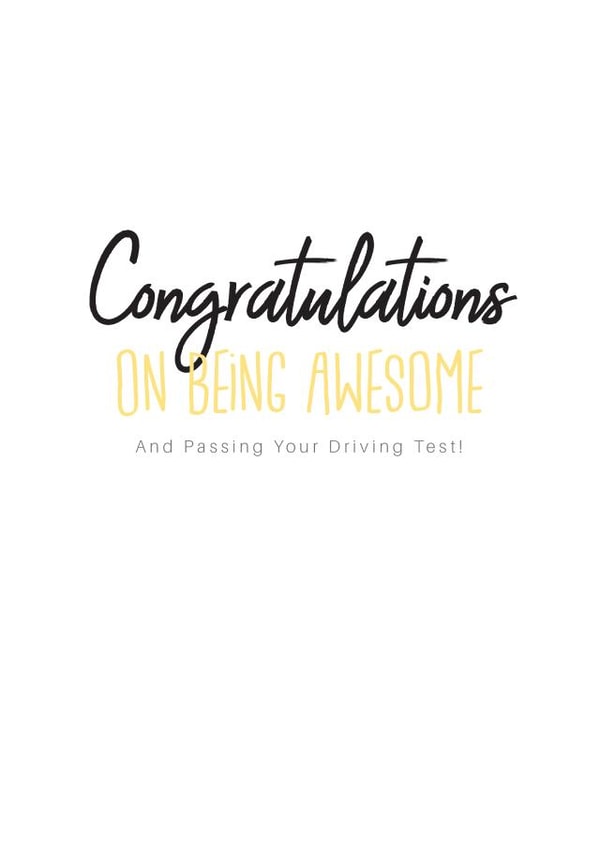 Test awesome Congratulations Card 10523 created by alex