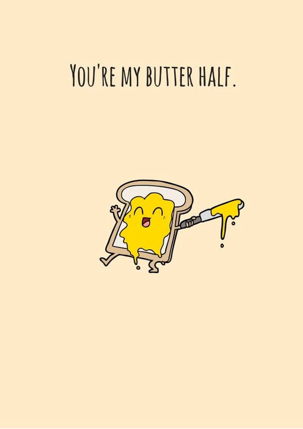 food pun Anniversary Card 28729 created by Cards.Cards.Cards