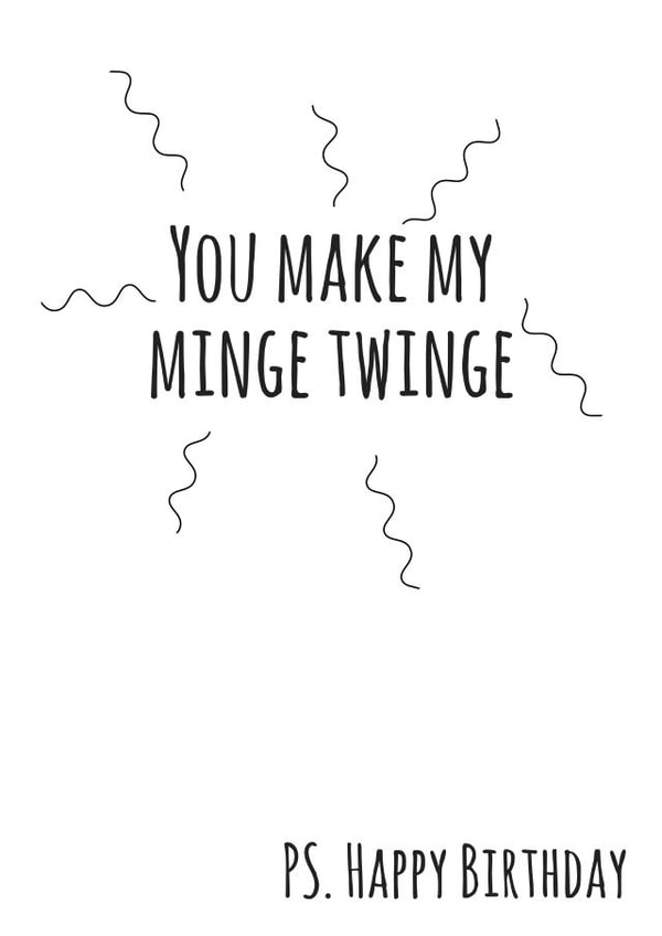 rude funny Birthday Card 10921 created by Flamingo Lingo by Jenny