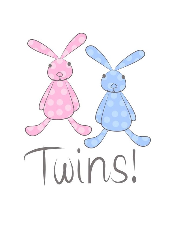 Cute Baby Twins Card created by Leah Roberts