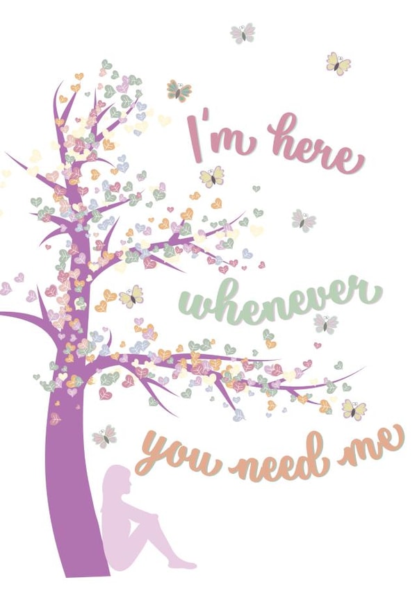 imhereforyou imherewheneveryouneedme Card 33899 created by Coastal Dreams Creations