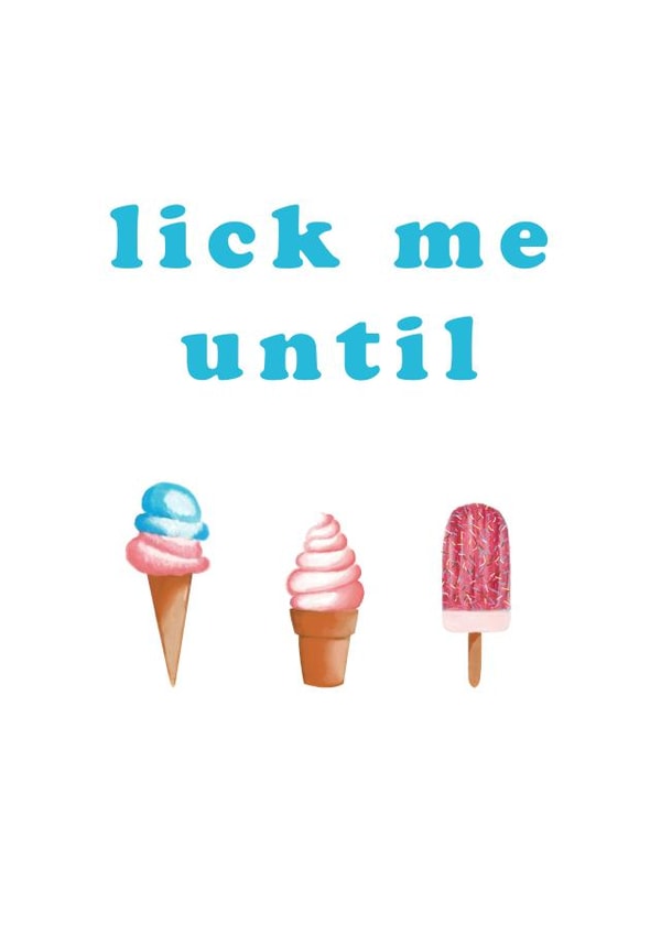 lick me Anniversary Card 29919 created by Lou La La