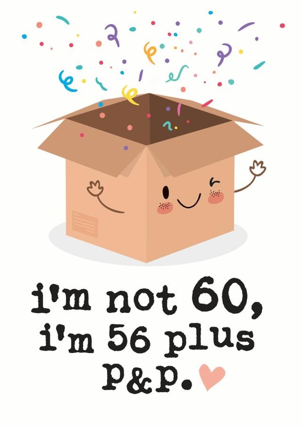 sixty 60 Birthday Card 5957 created by Mrs Best Paper Co.