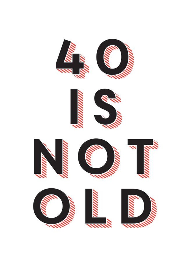 40 40th Birthday Card 4479 created by Joyful Joyful