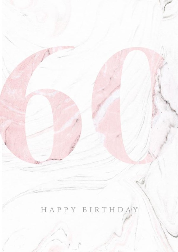 sixtieth 60 Birthday Card 4485 created by Joyful Joyful