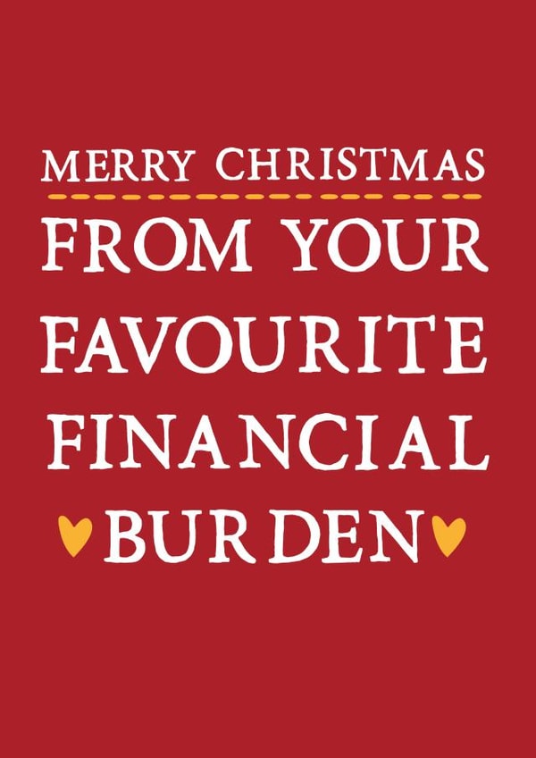 Funny Christmas card created by Zoe Brennan