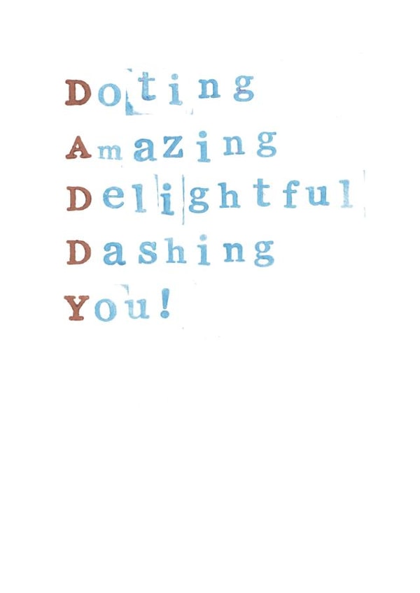 Dad Male Birthday Card 33144 created by Monty and Tom