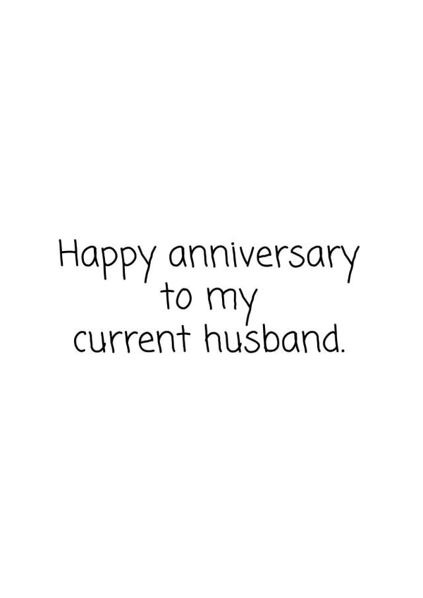 husband humour Anniversary Card 11093 created by mynamesnotdave