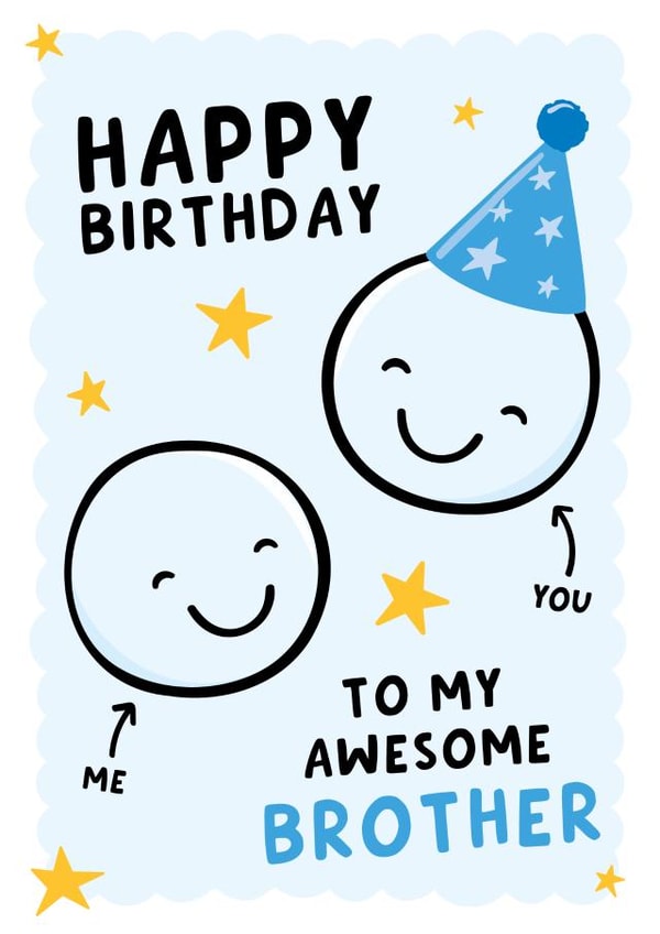 Awesome Brother Birthday Card created by Macie Dot Doodles