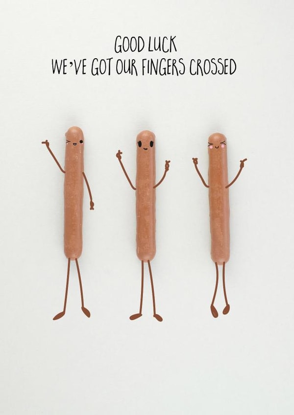 funny silly Good Luck Card 5795 created by Yippea