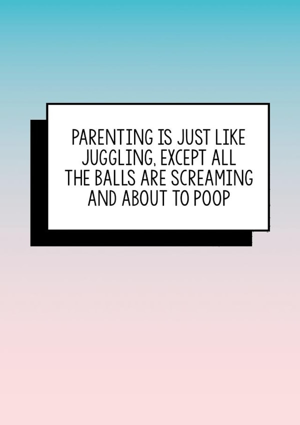 Funny new baby card, Funny new Mum card, Funny new dad card, Funny baby card, Funny parent card, Funny first baby, New baby congrats created by Bettie Confetti