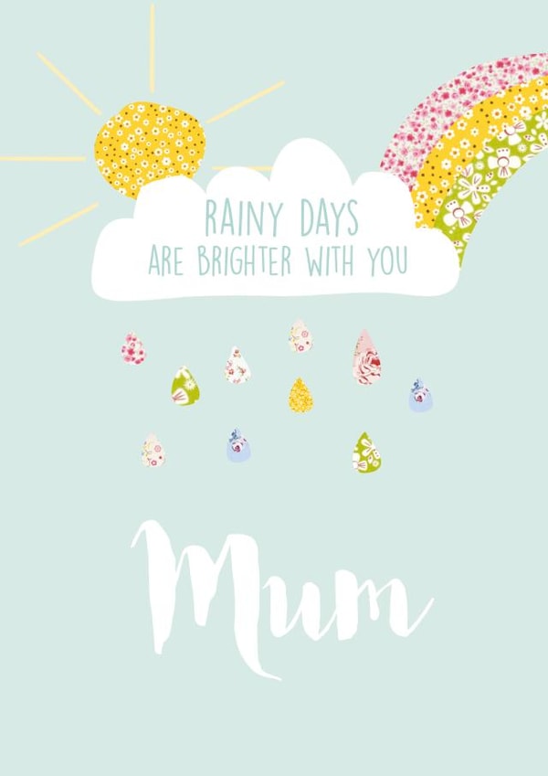 mum rainy Mothers Day Card 10444 created by Rulu