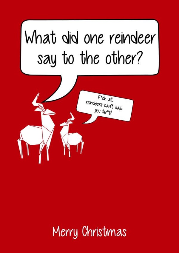 Merry xmas Christmas Card 8725 created by Silly Sentiments