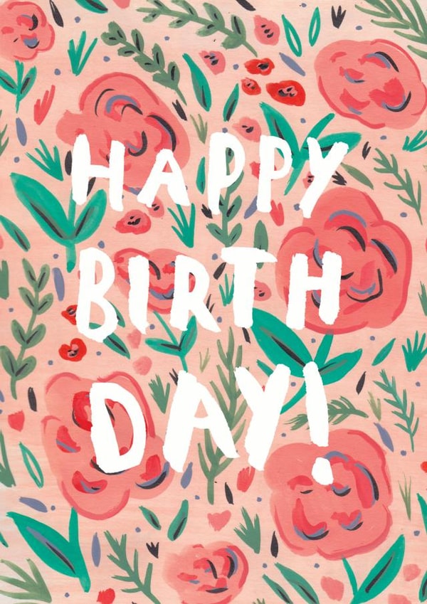 happy illustration Birthday Card 28527 created by Amy Harwood