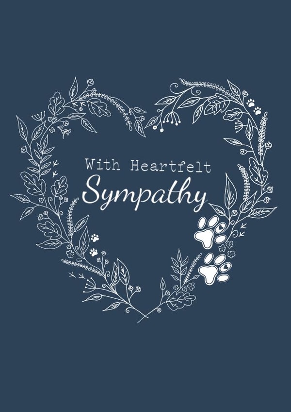 Sympathy pet Sympathy Card 11652 created by Made_by_mayfly