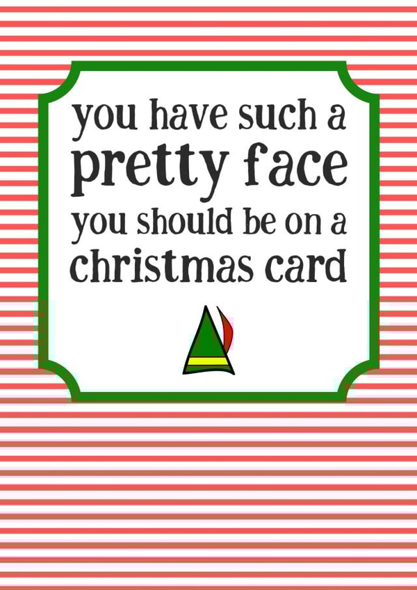 Elf Quote Christmas Card 32904 created by Rootie Tootie Designs
