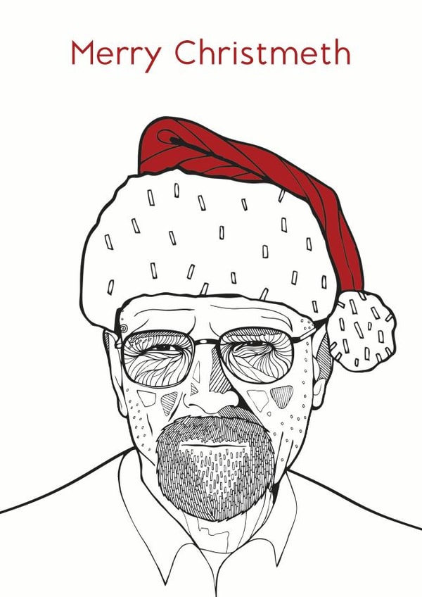 breaking bad Christmas Card 6130 created by The Card Compony