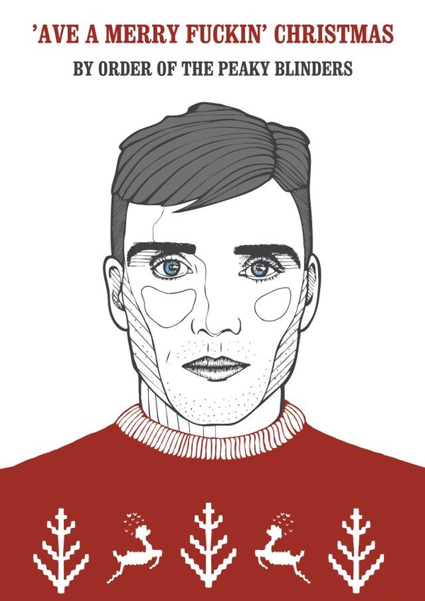 peaky blinders Christmas Card 28454 created by The Card Compony