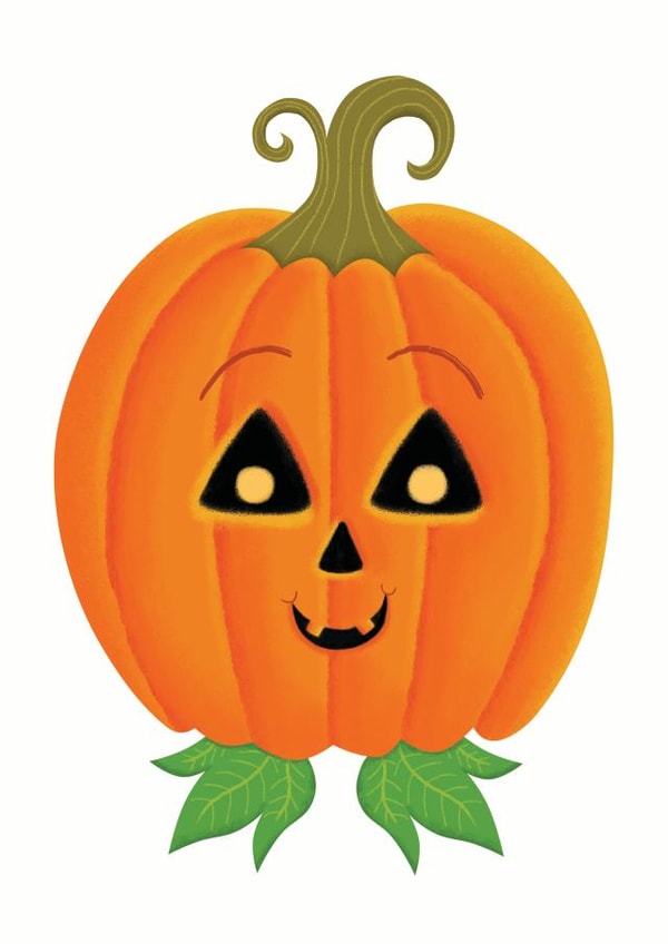 Halloween Pumpkin Card 34054 created by Chris Embleton-Hall Illustration