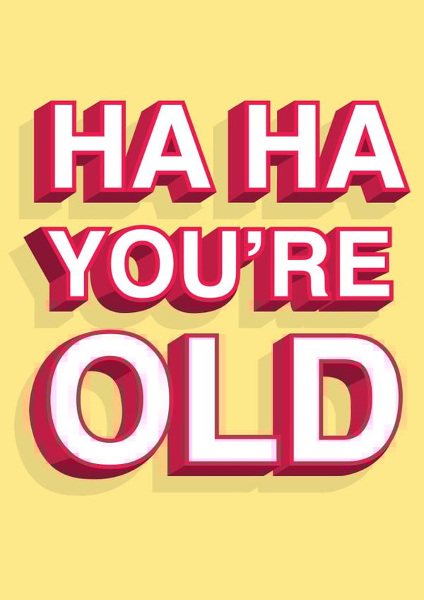 Funny Cheeky Birthday Card 7337 created by Rumble Cards