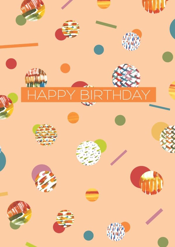 birthday confetti Card 30288 created by Double Thumbs Up!