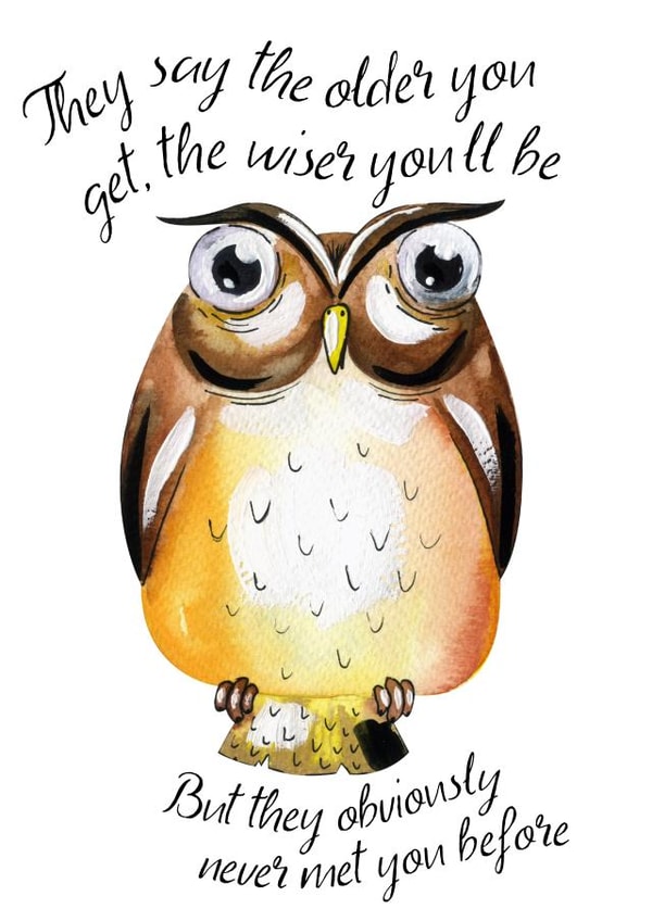 birthday owl Card 33066 created by Emma M. Ezzie