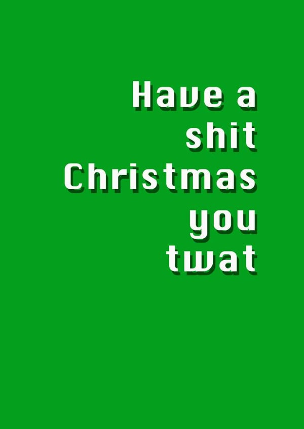 merry funny Christmas Card 29537 created by Potty Mouth