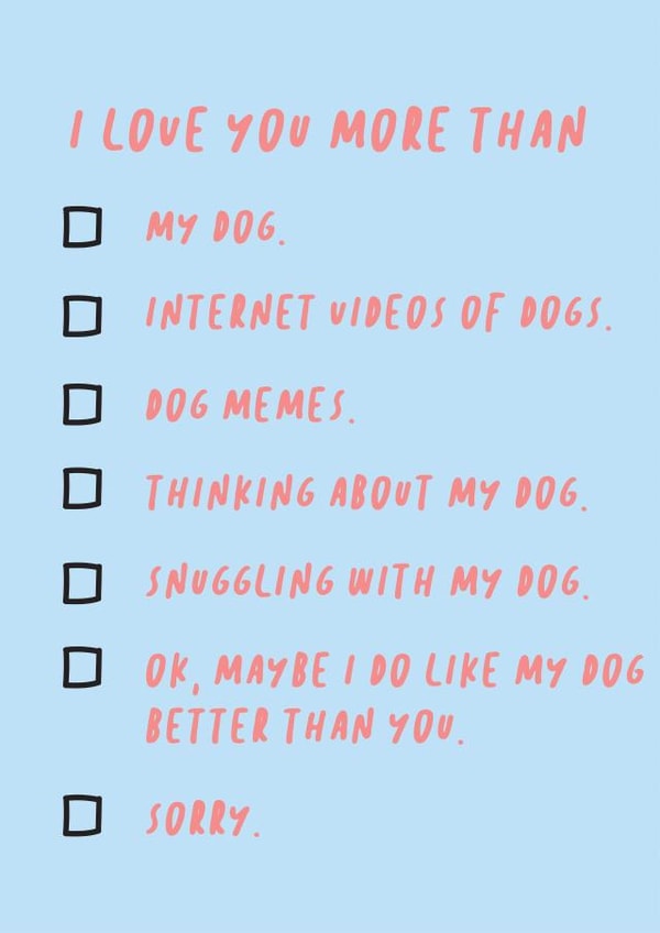 love dog Love & Friendship Card 32609 created by See More