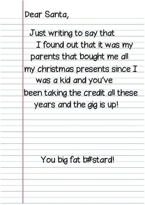 funny rude Christmas Card 5694 created by Redrakoon