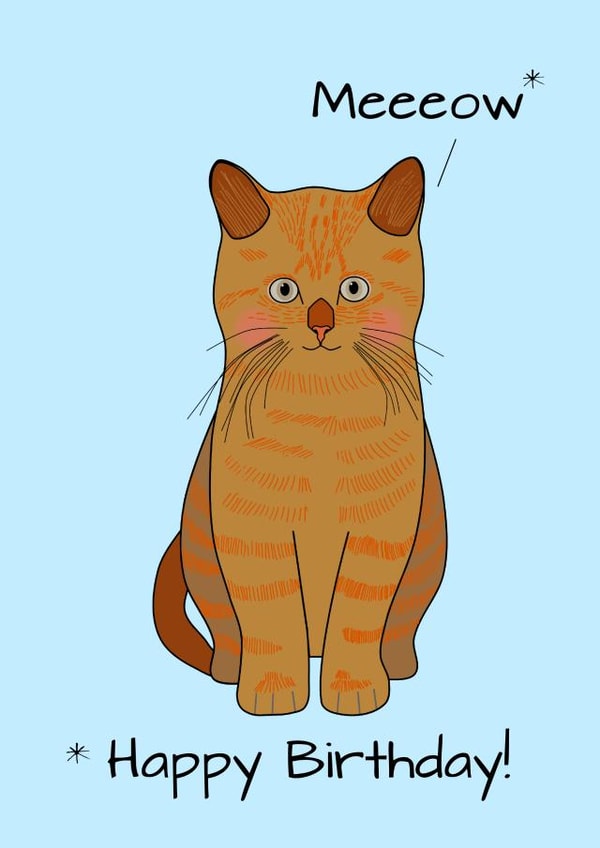 Birthday Message From The Cat created by DainaCrafts