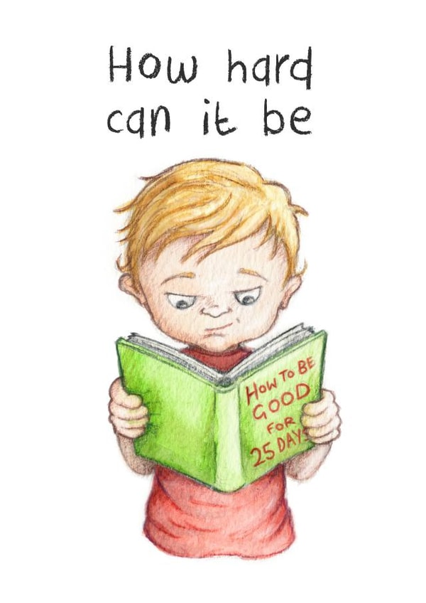 illustration funny Christmas Card 33823 created by Gibble Pot