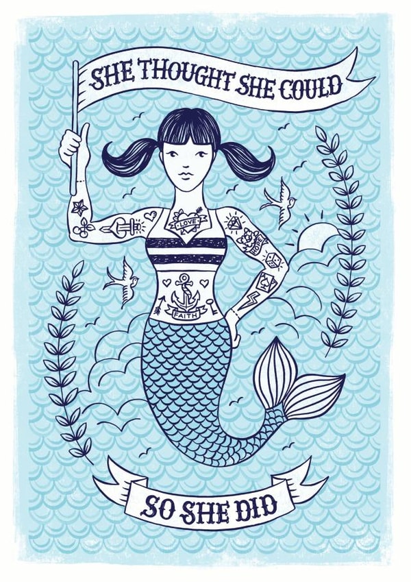 mermaid well done Exams Card 11340 created by Alexandra Snowdon