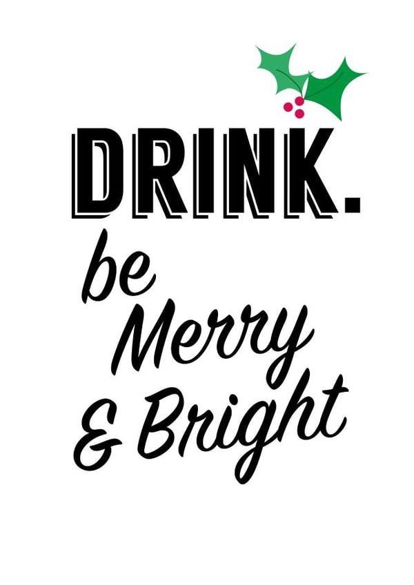 MERRY BRIGHT Christmas Card 32897 created by STUDIO THIRTY TWO