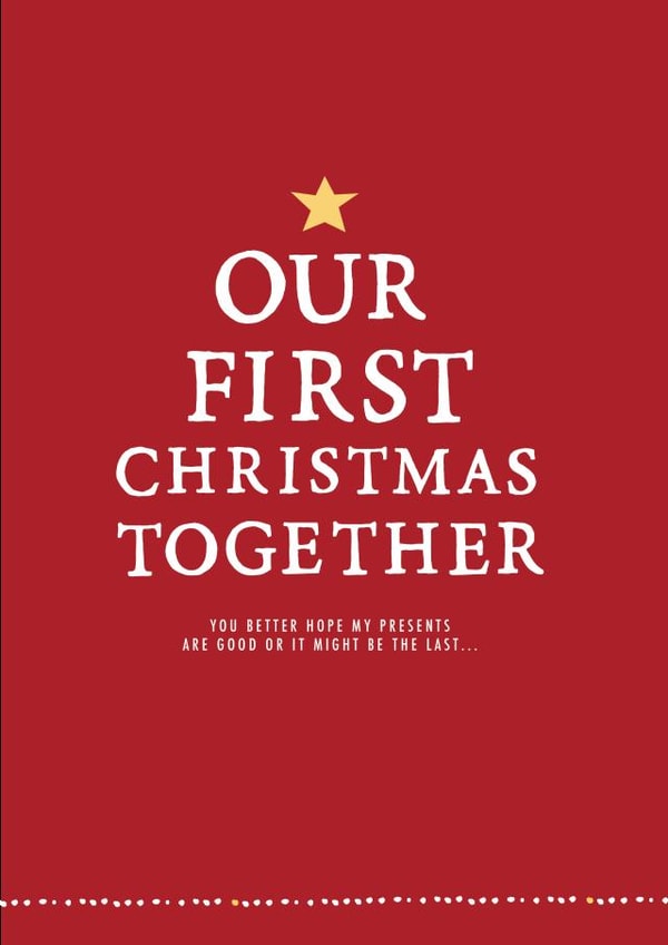 first husband Christmas Card 3685 created by Zoe Brennan