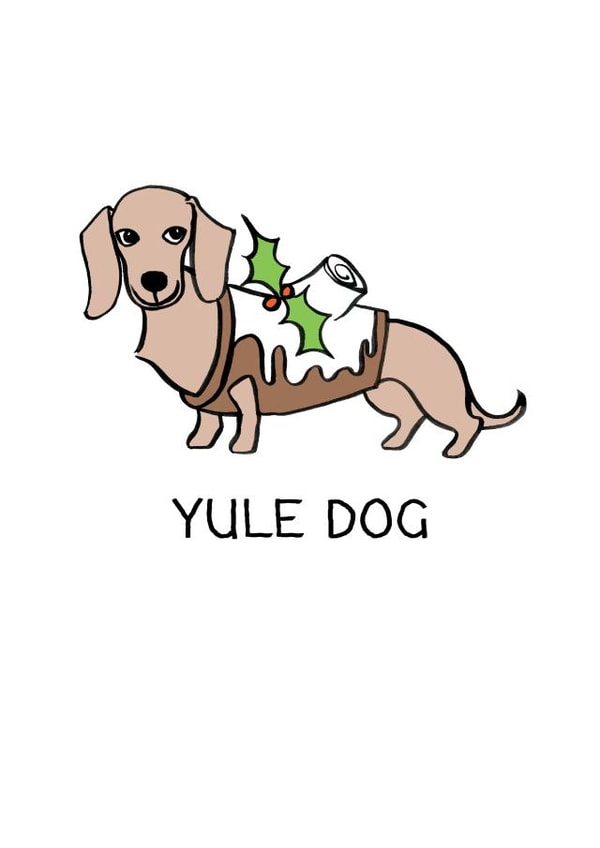 xmas dog Christmas Card 1645 created by Reigning Cats . . . and dogs