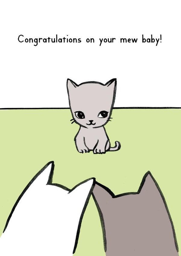 baby new New Baby Card 1646 created by Reigning Cats . . . and dogs